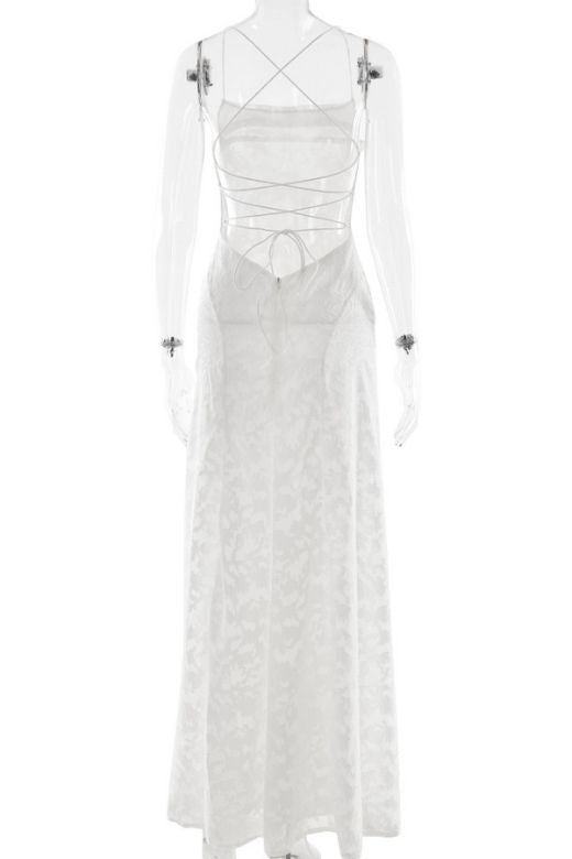 Shop  white dress - Perfect for special occasions | Ivy Bodycon Maxi Dress - White Pearl