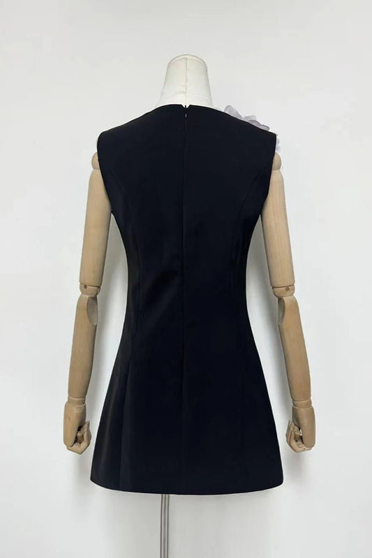 Jasmine Sleeveless Flower Mini Dress