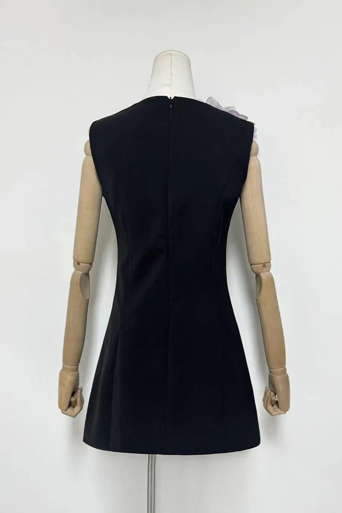 Jasmine Sleeveless Flower Mini Dress - Stylish beautiful dress for special occasions | Buy Online