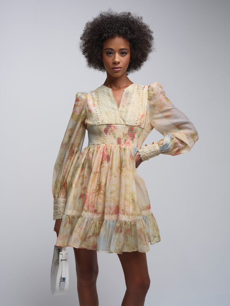 Shop  beautiful dress - Perfect for special occasions | Jenna V-neck Print Mini Dress