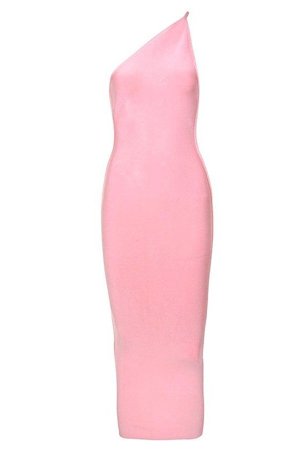 Stylish pink dress | Joi Bodycon Midi Dress - Dusty Pink - Ideal for special occasions