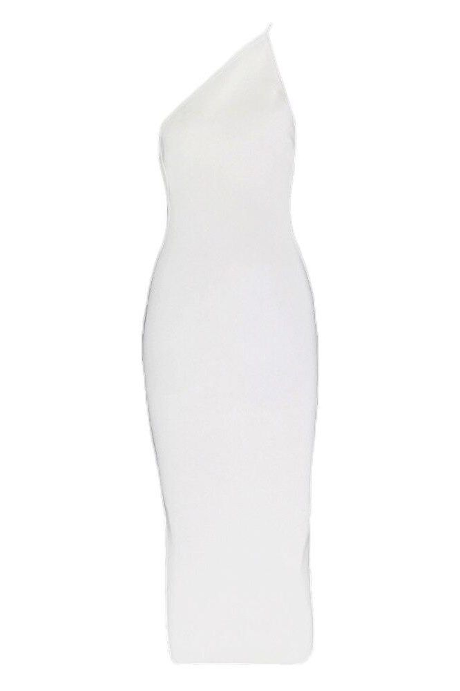Joi Bodycon Midi Dress - White Pearl - Stylish white dress for special occasions | Buy Online
