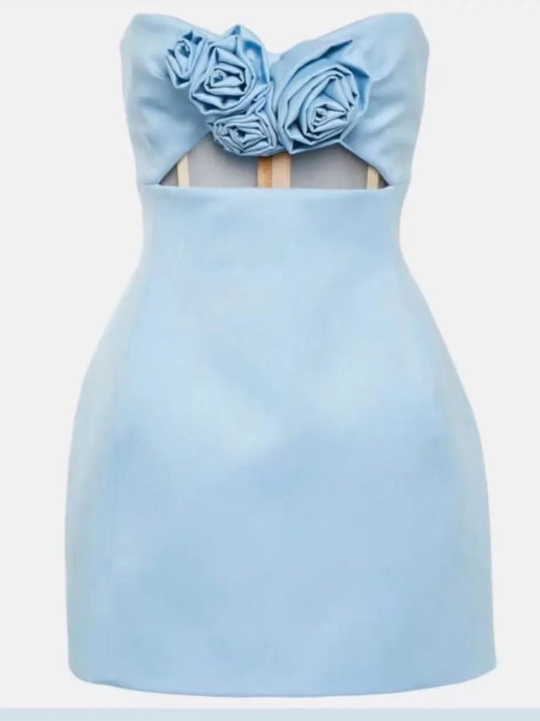 Jordan Flower off Shoulder Mini Dress - Stylish beautiful dress for special occasions | Buy Online