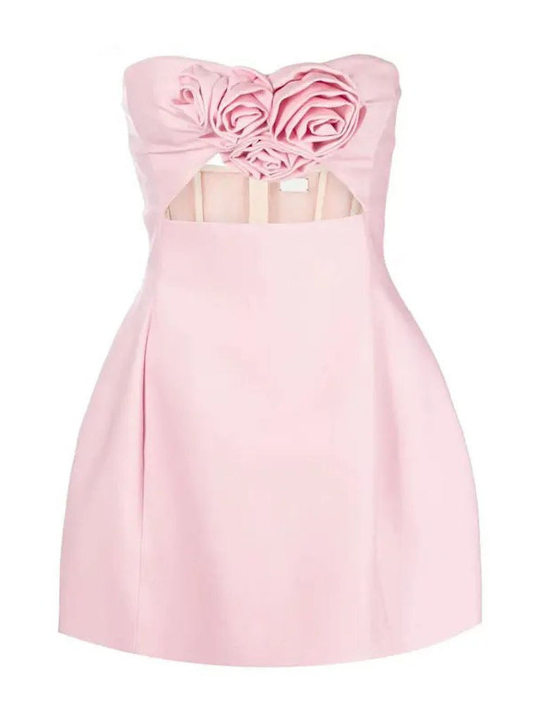 Jordan Flower off Shoulder Mini Dress - Stylish beautiful dress for special occasions | Buy Online