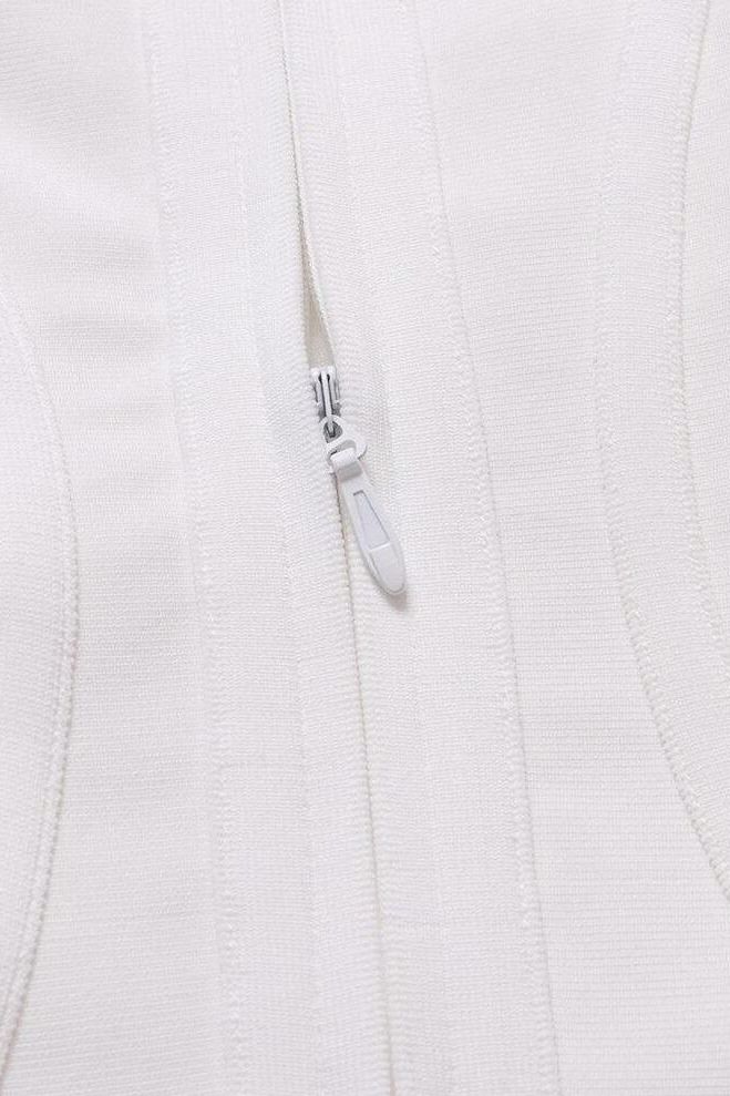 Shop  white dress - Perfect for special occasions | Joy Bandage Midi Dress - White Pearl