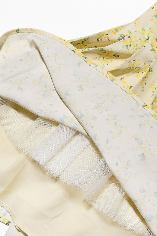 Stylish yellow dress | Kacey Day Mini Dress - Sun Yellow - Ideal for special occasions