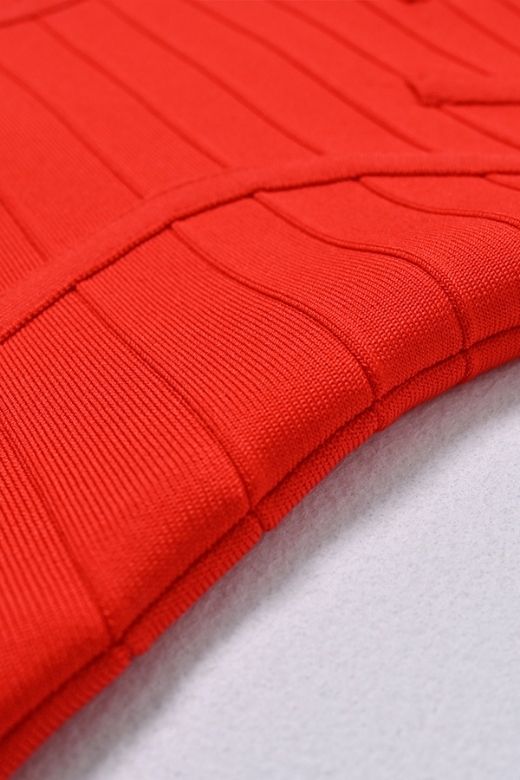 Kendall Bandage Midi Dress - Lipstick Red - Stylish red dress for special occasions | Buy Online