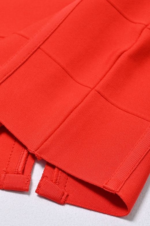 Kendall Bandage Midi Dress - Lipstick Red - Stylish red dress for special occasions | Buy Online