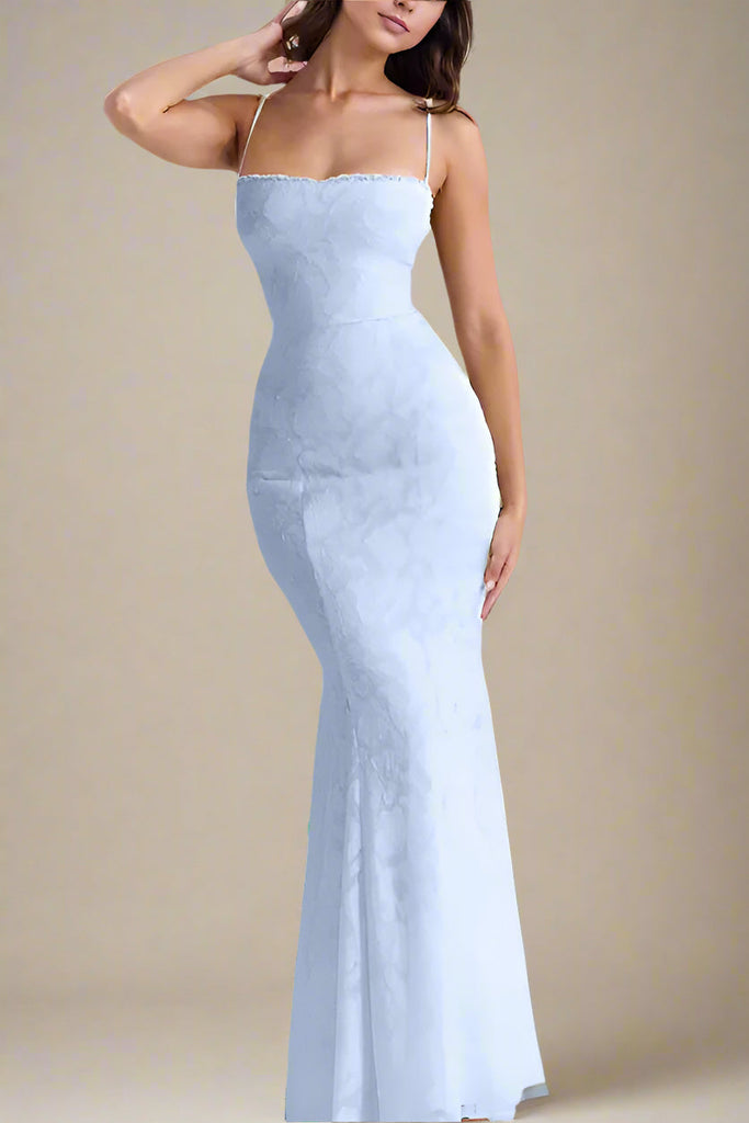 Shop  blue dress - Perfect for special occasions | Kora Bodycon Maxi Dress - Baby Blue