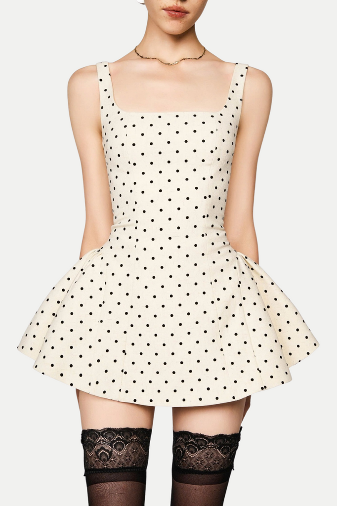 Shop  beautiful dress - Perfect for special occasions | kuyio Polka Dot Mini Dress
