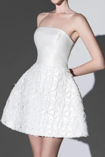 astrid Tum Tube Top 3D Floral 2 Piece Dress Set - Stylish beautiful dress for special occasions | Buy Online