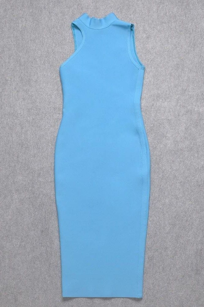 Shop  blue dress - Perfect for special occasions | Layla Bandage Midi Dress - Sky Blue