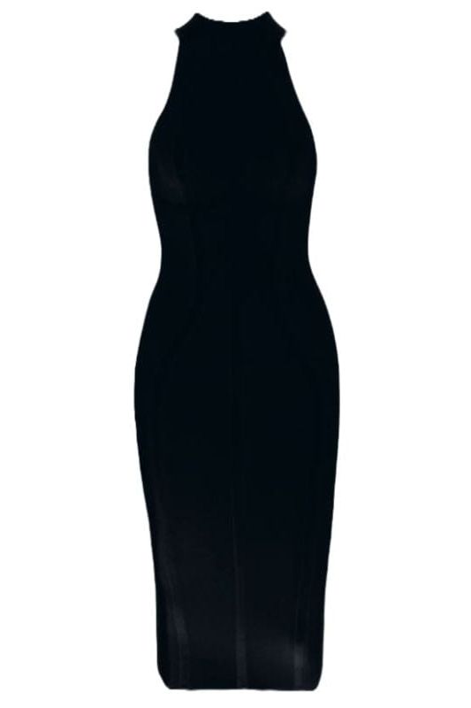 Lea Bandage Midi Dress - Classic Black - Stylish black dress for special occasions | Buy Online