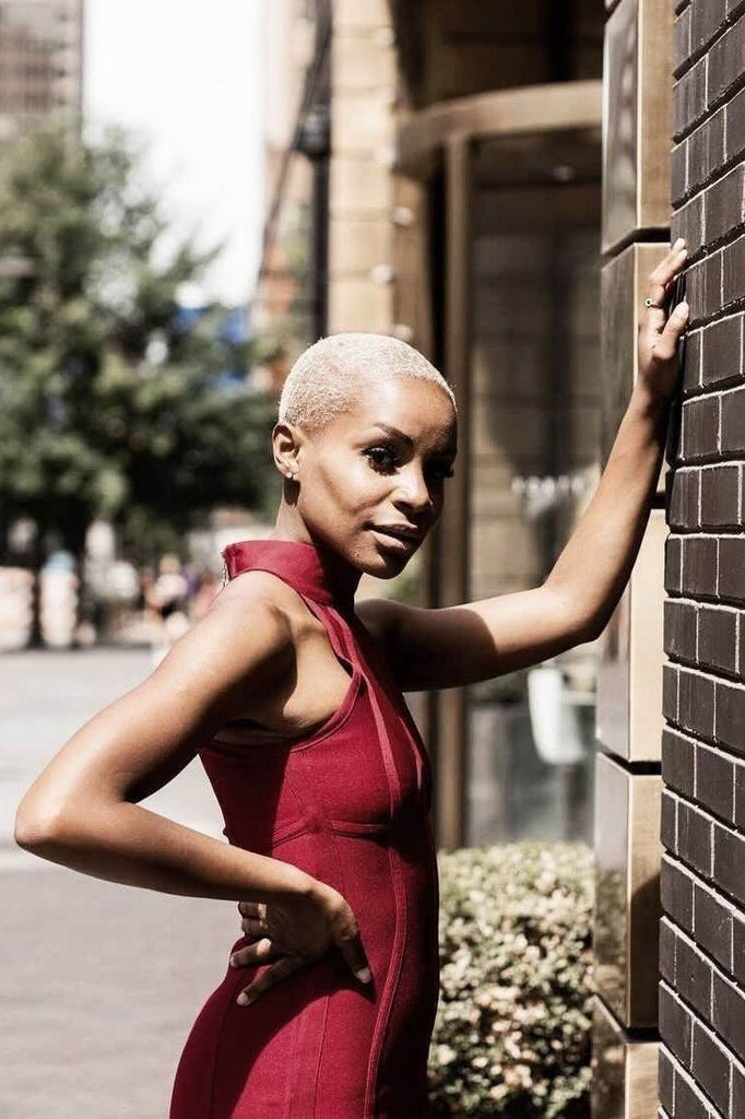 Stylish red dress | Lea Bandage Midi Dress - Red Wine - Ideal for special occasions