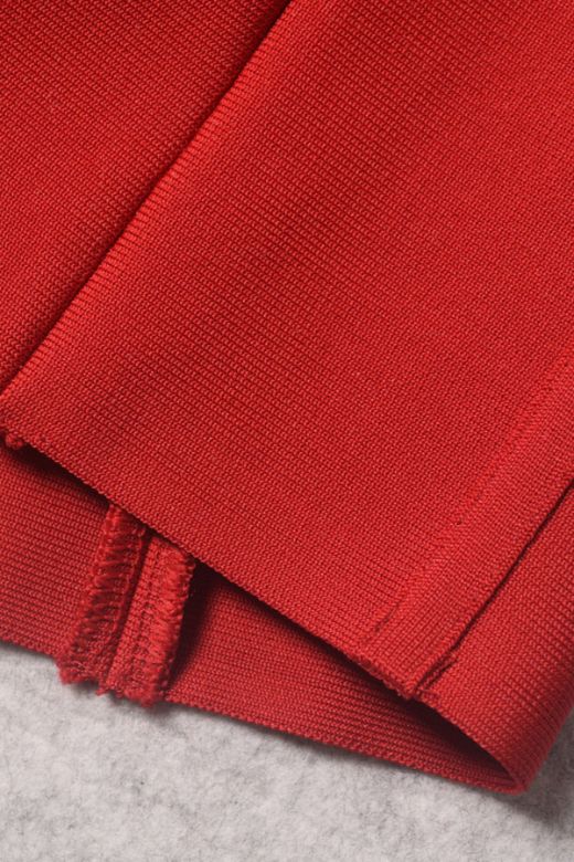 Lexi Long Sleeve Bodycon Midi Dress - Red Wine - Stylish red dress for special occasions | Buy Online