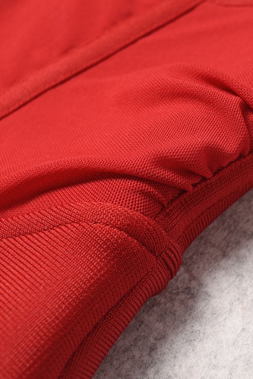 Lexi Long Sleeve Bodycon Midi Dress - Red Wine - Stylish red dress for special occasions | Buy Online