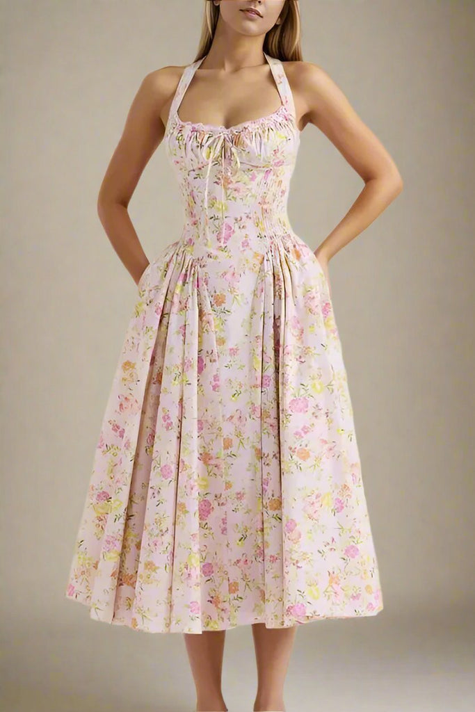 Shop  pink dress - Perfect for special occasions | Lynsie Midi Dress - Dusty Pink