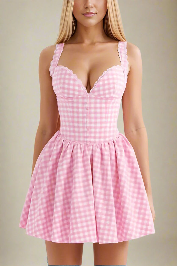 Stylish pink dress | Mari Bodycon Mini Dress - Blush Pink - Ideal for special occasions