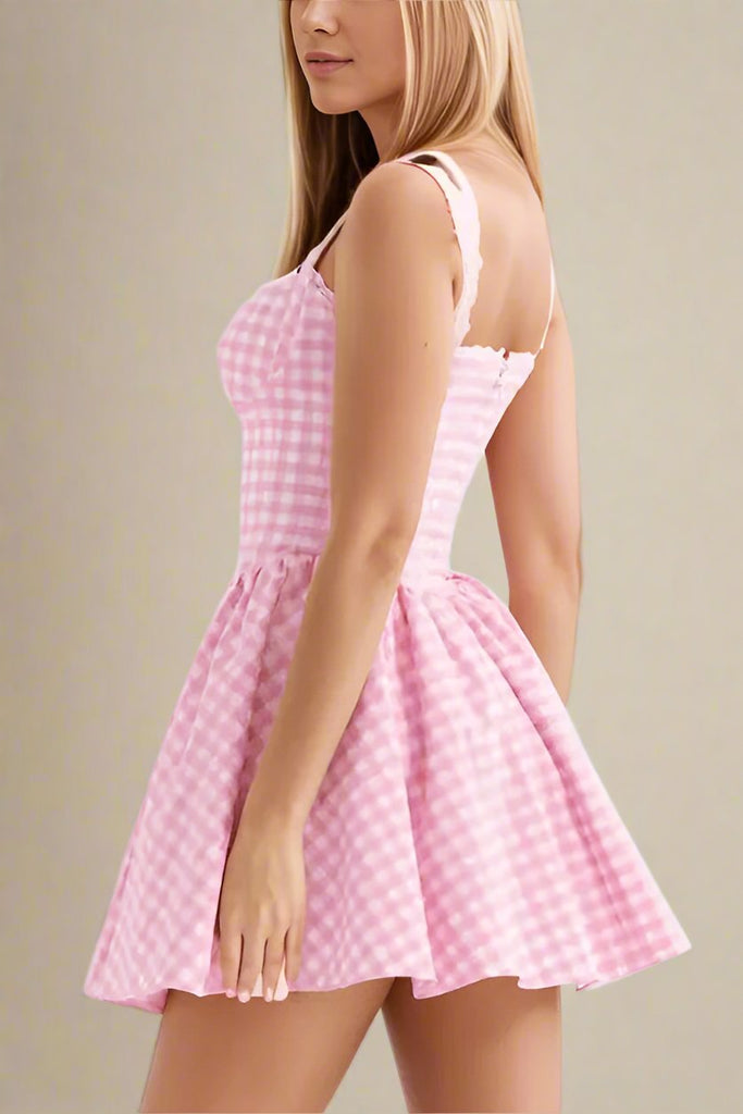 Stylish pink dress | Mari Bodycon Mini Dress - Blush Pink - Ideal for special occasions