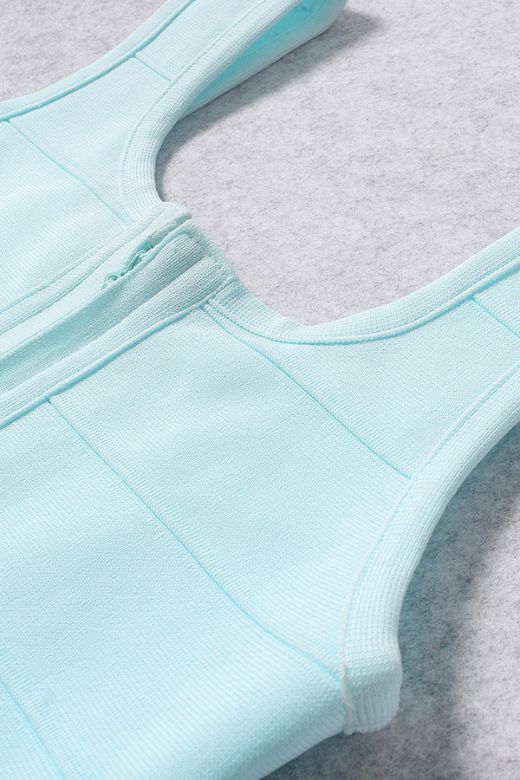 Stylish blue dress | Maria Bandage Mini Dress - Baby Blue - Ideal for special occasions