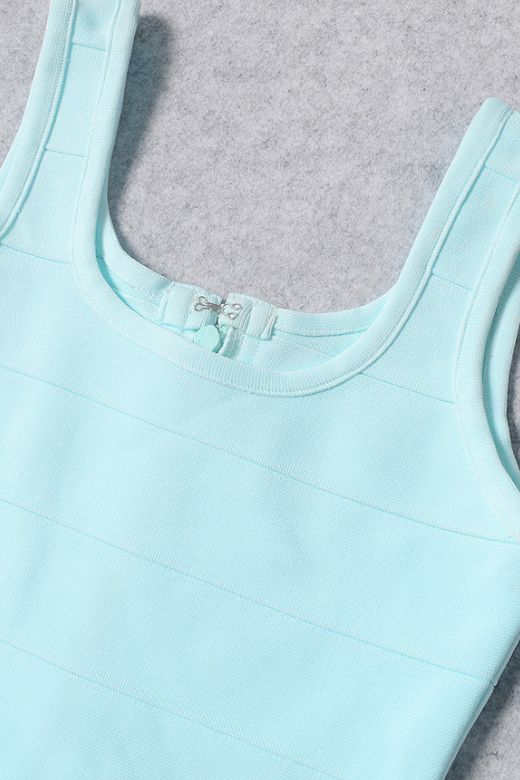 Maria Bandage Mini Dress - Baby Blue - Stylish blue dress for special occasions | Buy Online