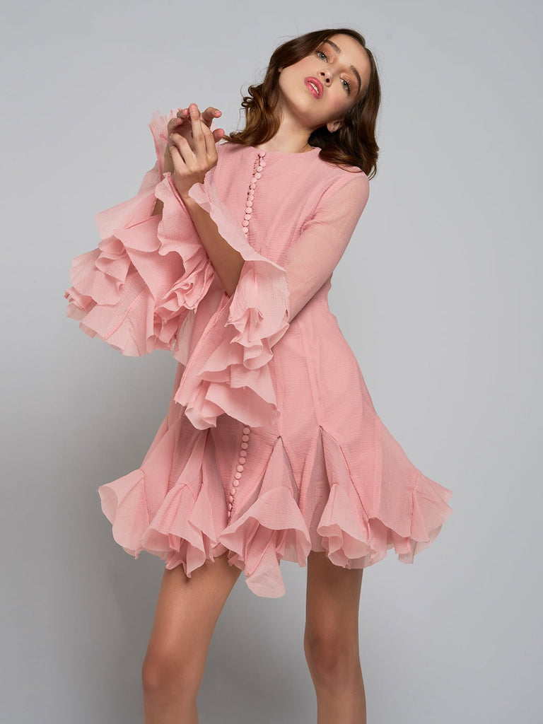 Marita Chiffon Mini Dress - Stylish beautiful dress for special occasions | Buy Online