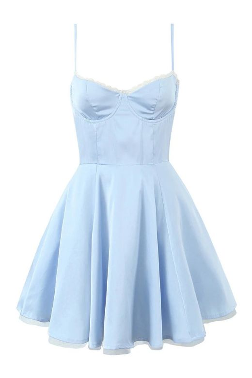Shop  blue dress - Perfect for special occasions | Mavis Mini Dress - Baby Blue