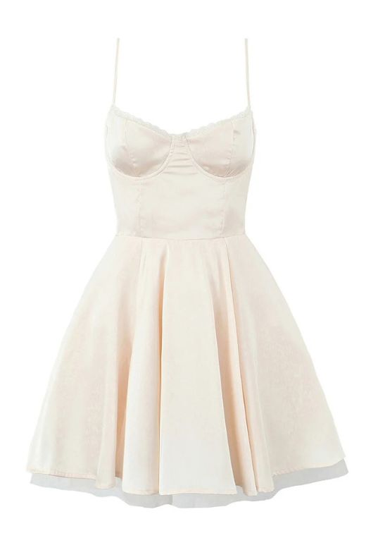 Stylish beautiful dress | Mavis Mini Dress - Cream - Ideal for special occasions