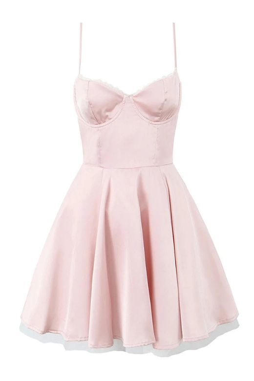Stylish pink dress | Mavis Mini Dress - Dusty Pink - Ideal for special occasions