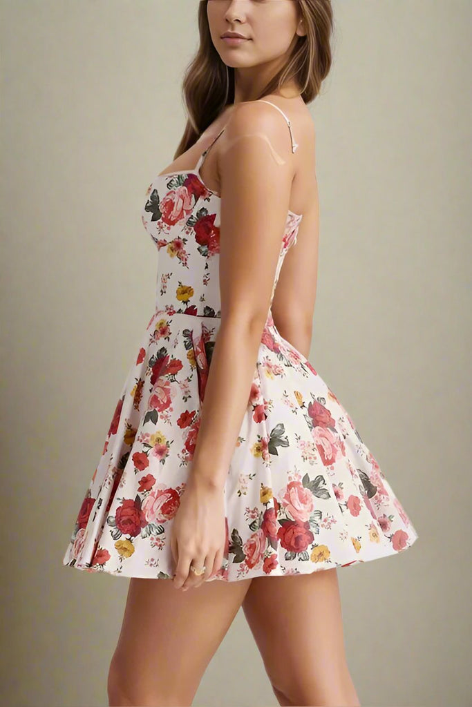 Stylish red dress | Mavis Mini Dress - Red Wine - Ideal for special occasions