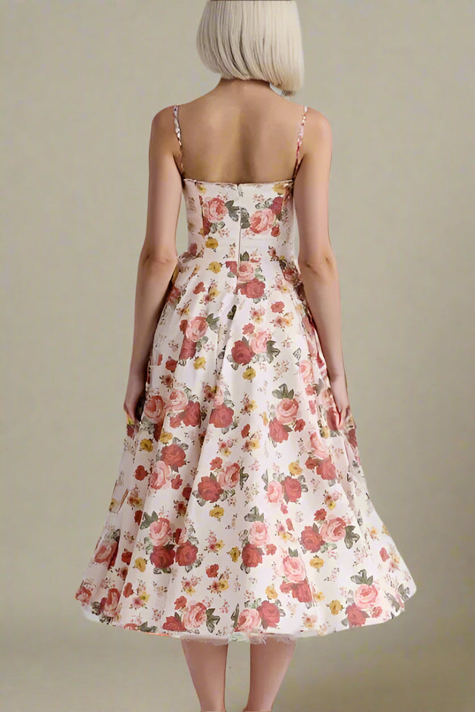 Mavis Midi Dress - Red Wine - Stylish red dress for special occasions | Buy Online