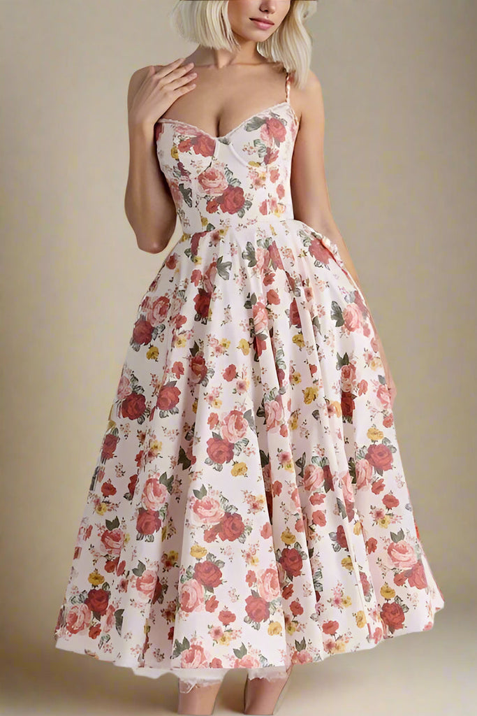 Mavis Midi Dress - Red Wine - Stylish red dress for special occasions | Buy Online