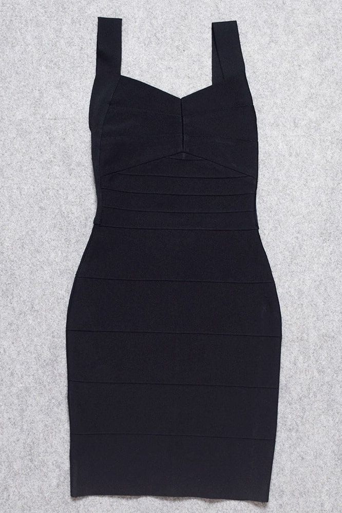 Maya Bandage Mini Dress - Classic Black - Stylish black dress for special occasions | Buy Online