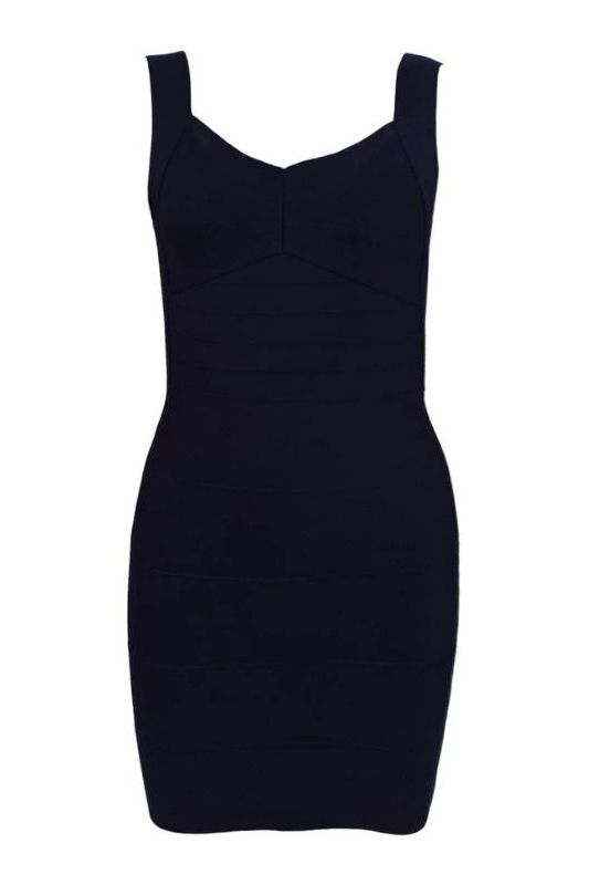 Stylish black dress | Maya Bandage Mini Dress - Classic Black - Ideal for special occasions