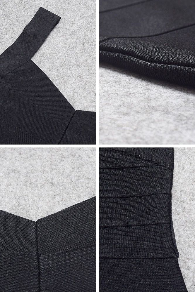 Stylish black dress | Maya Bandage Mini Dress - Classic Black - Ideal for special occasions