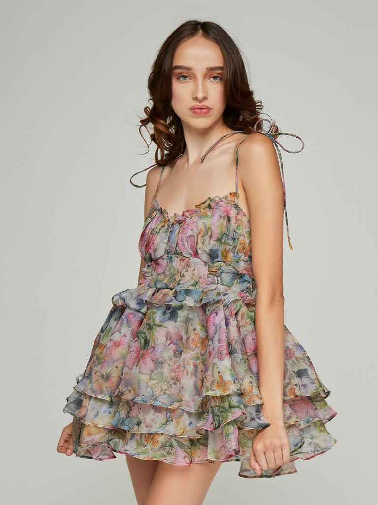 Stylish beautiful dress | Medea Floral Tutu Mini Dress - Ideal for special occasions