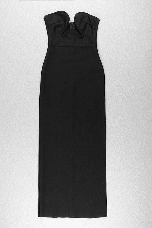Stylish black dress | Mika Bodycon Midi Dress - Classic Black - Ideal for special occasions