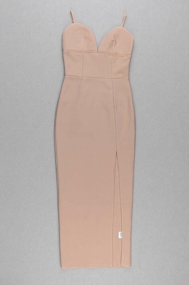 Shop  beautiful dress - Perfect for special occasions | Milan Bandage Midi Dress - Nude