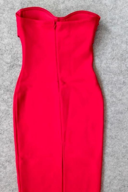 Stylish red dress | Miles Bodycon Midi Dress - Lipstick Red - Ideal for special occasions