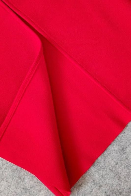 Miles Bodycon Midi Dress - Lipstick Red - Stylish red dress for special occasions | Buy Online