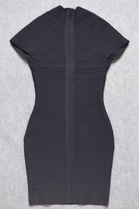 Miranda Bandage Mini Dress - Classic Black - Stylish black dress for special occasions | Buy Online