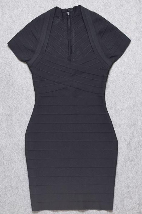 Shop  black dress - Perfect for special occasions | Miranda Bandage Mini Dress - Classic Black