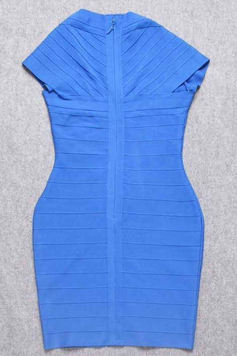 Miranda Bandage Mini Dress - Royal Blue - Stylish blue dress for special occasions | Buy Online