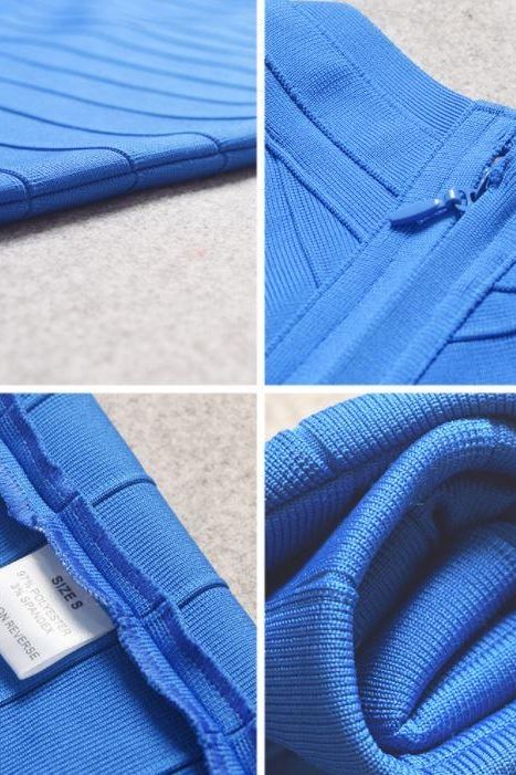 Shop  blue dress - Perfect for special occasions | Miranda Bandage Mini Dress - Royal Blue