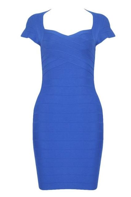 Miranda Bandage Mini Dress - Royal Blue - Stylish blue dress for special occasions | Buy Online