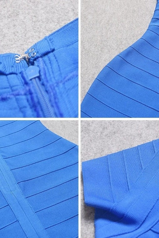 Miranda Bandage Mini Dress - Royal Blue - Stylish blue dress for special occasions | Buy Online