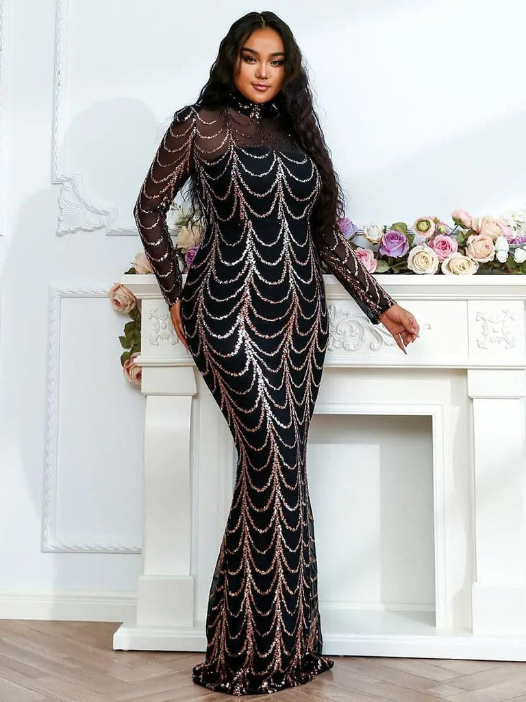 Stylish beautiful dress | See-through Ripple Cocktail Dress - Ideal for cocktail