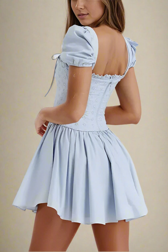 Shop  blue dress - Perfect for special occasions | Misty Bodycon Mini Dress - Baby Blue