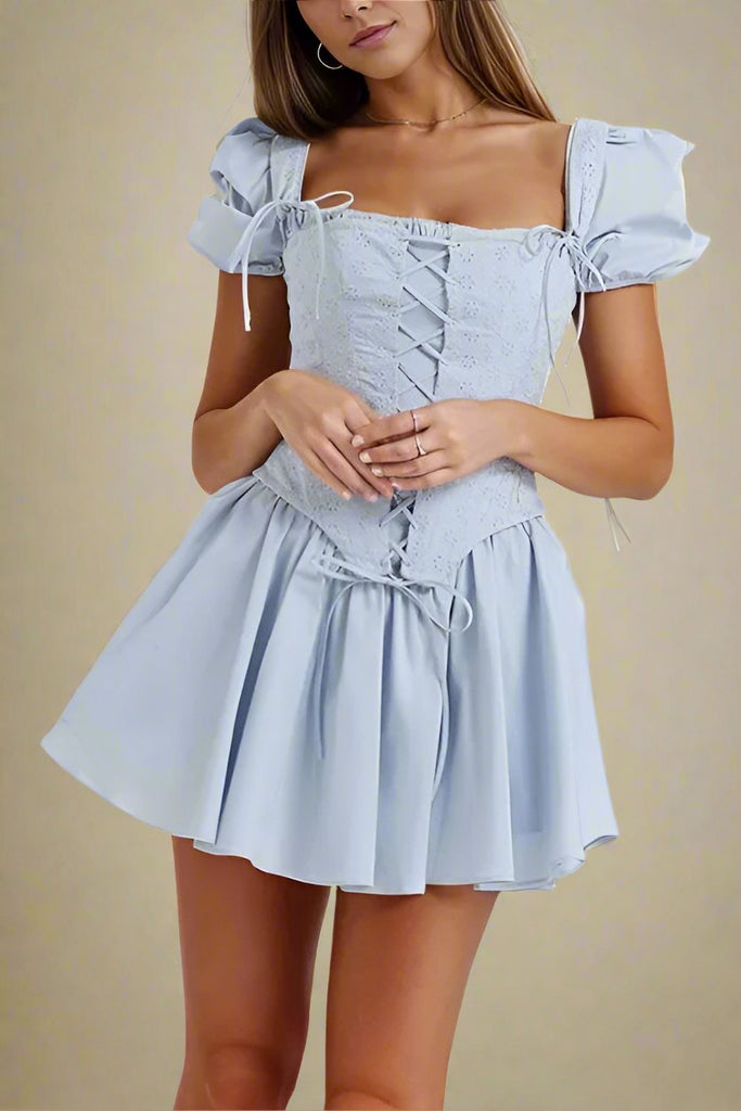 Stylish blue dress | Misty Bodycon Mini Dress - Baby Blue - Ideal for special occasions