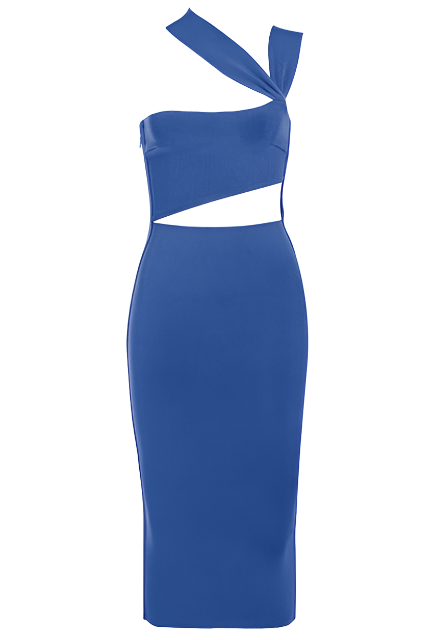 Shop  blue dress - Perfect for special occasions | Molly Bandage Midi Dress - Navy Blue